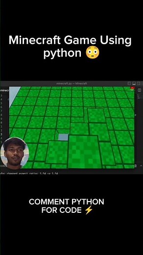 Minecraft Game Using Python 😳🧑‍💻 #shorts #minecraft #developer