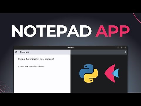 Build a Notepad App with Python & Flet! (ASMR Programming - No Talking)