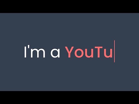 CSS Text Typing Animation | Multiple Text Typing Animation