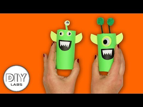 How to make an ALIEN using Paper Roll | Fast-n-Easy | DIY Labs