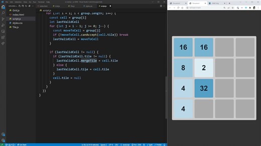JavaScript canvas 游戏开发 2048