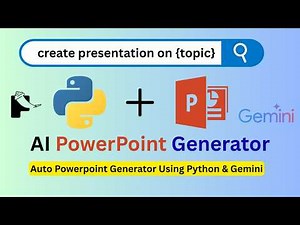 From Text to Slides: AI PowerPoint Generator with Python & Gemini API