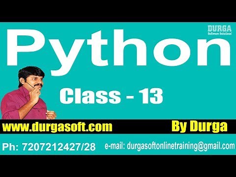 Learn Python Programming Tutorial Online Training by Durga Sir On 14-02-2018