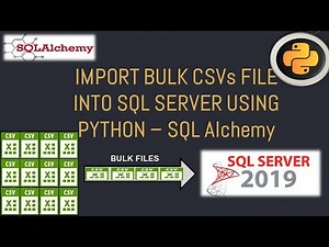 Python Pandas Tutorial: Importing Bulk CSVs Data Into SQL Server Using Python #17