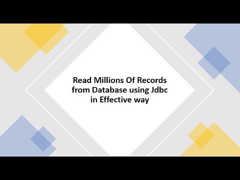 Read millions of records from database using Java/Jdbc