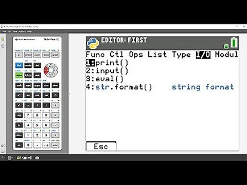 TI-84 Plus CE Python Graphing Calculator: Write Your First Program