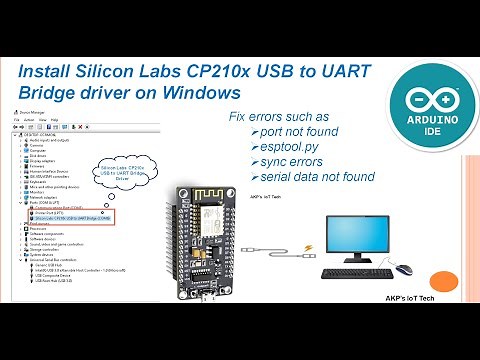 Install Silicon Labs CP210x USB to UART Bridge driver on Windows to fix Arduino Ide Port Problems