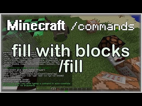 Minecraft Commands: /fill Tutorial