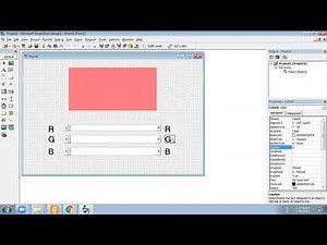 VB 6 Practical 11 Change Background Color using Scrollbar