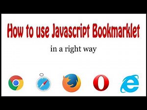 How to use javascript bookmarklet in a right way