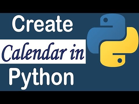 How to create a calendar using Python script [Without function + With Function]