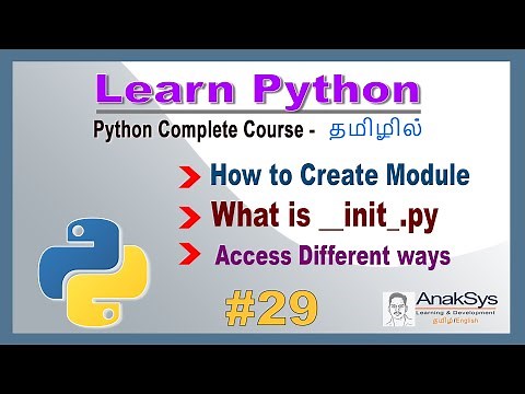 Python - How to create Module/Package in Tamil | What is __init__.py in tamil