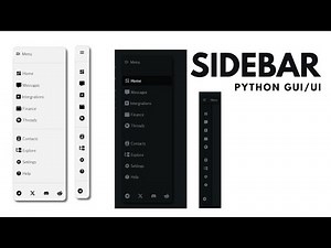 Create a Custom Desktop Sidebar Widget with PySide6/PyQt6: PREVIEW for Developers and Designers