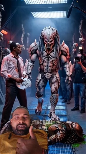Predator 2 Final Battle | Alien Hunter vs LAPD – Ai BTS Recreation #therealreelbts #shorts