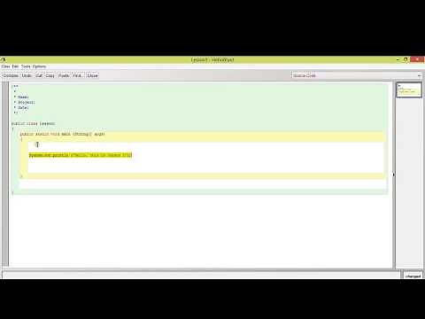 Java - BlueJ - Lesson 2: String variable