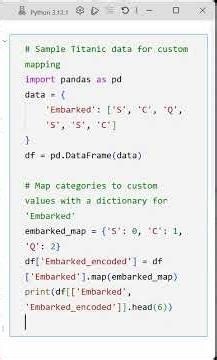03 Custom Mapping Encoding: Map Categorical Data with Pandas