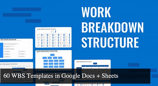 60 Work Breakdown Structure Templates (WBS)