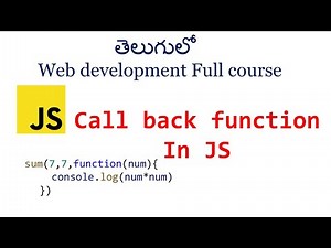 Call back function in JavaScript | JavaScript callback function | JavaScript tutorials for beginners