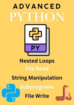 Advanced Python - Coding Lesson Bundle for Middle and Higher School Learners