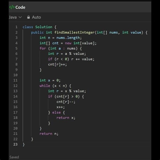 2598 Smallest Missing Non-negative Integer After Operations