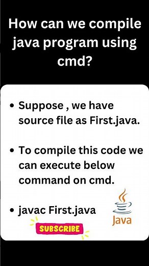How can we compile java program using cmd | Java programming language