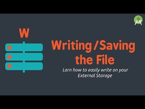 Write/Save File to External Storage | Android Studio