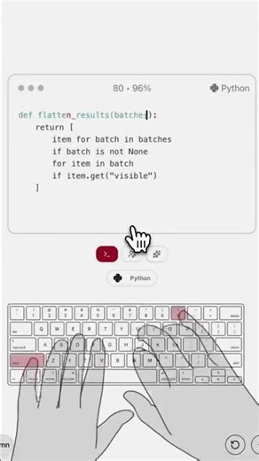 Practice typing with real python code - no more boring typing practice