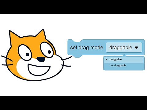 How to drag sprites in Scratch