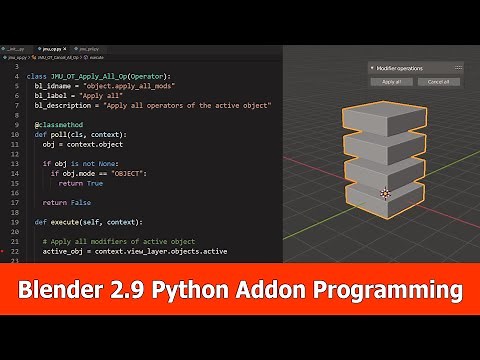 Blender 2.9 Python Addon Programming Tutorial