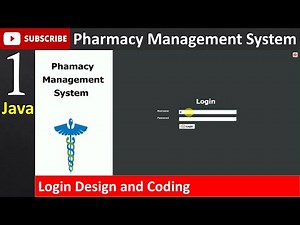 1. Pharmacy Management System in java - Login Page (JFrame, Mysql Database, Netbeans IDE)