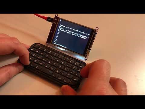 PyPortal - Tiny Bluetooth keyboard via Mu with CircuitPython "terminal" ... for a "PyPortal"