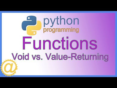 Python - Void vs Value-Returning Functions and Coding Examples - APPFICIAL