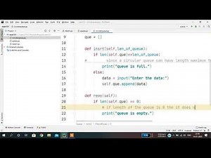 Circular Queue using Python|DATA STRUCTURE