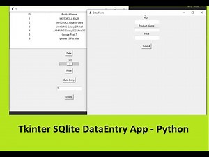 Tkinter SQlite3 Data Entry App Tutorial -Python