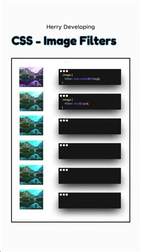 🔥 CSS3 Image Filters in 30 Seconds! 🎨💻 | HTML5 + CSS3 #Shorts #shortsvideo #coding #reels #js #html