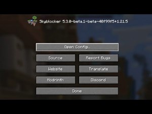 Hypixel Skyblock - How to Open the Skyblocker Menu