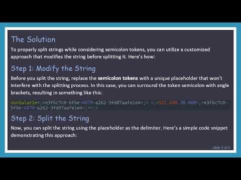How to Split Strings with Semicolon Tokens in Java