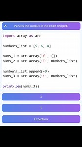 What is the output of following Python Code? | Python Coding