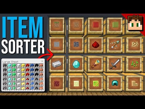 Minecraft Bedrock: Easiest MULTI ITEM SORTER Tutorial! 1.21