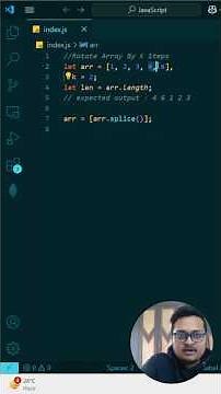 Rotate array | Leetcode 189 | JavaScript Solution | Javascript Interview Questions #javascript