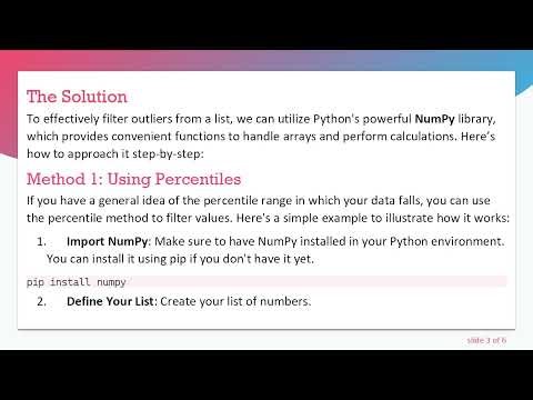 How to Identify and Remove Outliers from a List in Python
