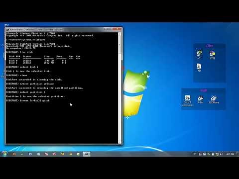 How to make a Bootable USB flash drive using Command Prompt