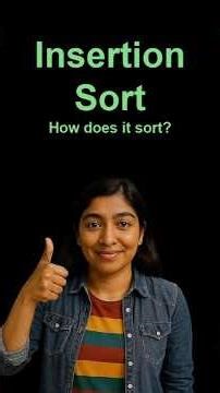 Insertion Sort. #coding #dsa #sorting #sortingalgorithms #insertionsort