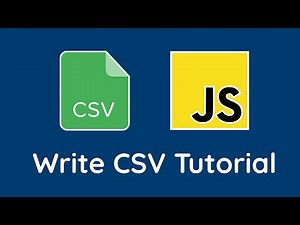 How to Write to CSV File | JavaScript and Node.js
