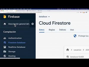 Creación de base de datos con Firebase con ejemplo de guardar y leer datos