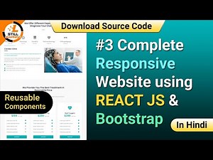 #3 Complete Responsive Website using REACT JS & Bootstrap | How to Build Reusable React Component 🔥🔥