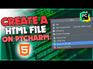 How to create a html file on Pycharm | F HOQUE |
