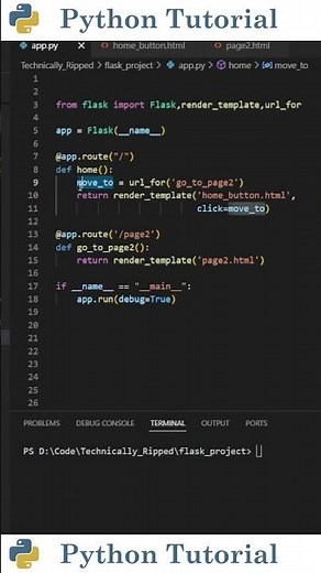 Creating Hyperlinks With Flask | Python Tutorial