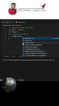 Frequency Count Algorithm in JavaScript 🔥 #shorts