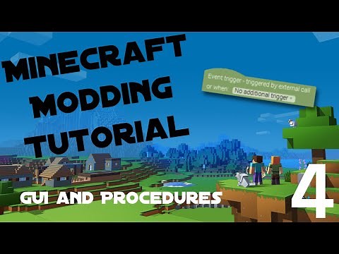 Create Minecraft Mods WITHOUT CODING!! - EP4 - GUI and Procedures | MCreator Tutorial